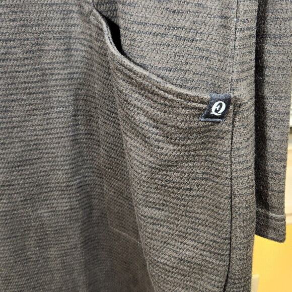 EQL by Kerrits $79 Large Gray Textured Cowl Neck Performance Equestrian - Picture 5 of 11